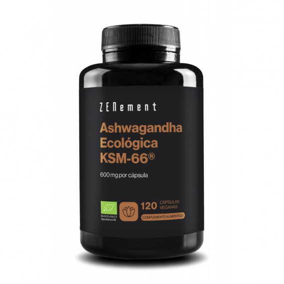 Zn-ashwagandha Ecológica KSM-66 - 120 Cápsulas  ZENEMENT