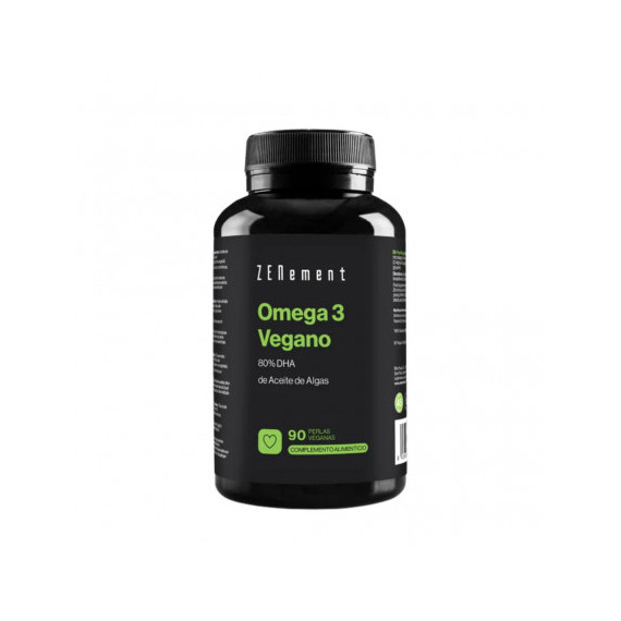 Zn- Omega 3 Vegano 80% Dha - 90 Perlas Veganas  ZENEMENT