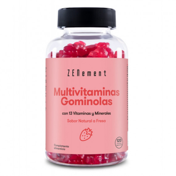 Zn- Multivitaminas Gomilas, con 13 Vitaminas y Minerales - 120 Gummies  ZENEMENT