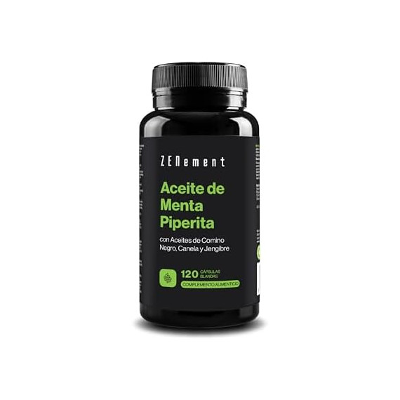 Zn-aceite de Menta Piperina con Aceites de Comino Negro, Canela y Jengibre - 120 Caps  ZENEMENT
