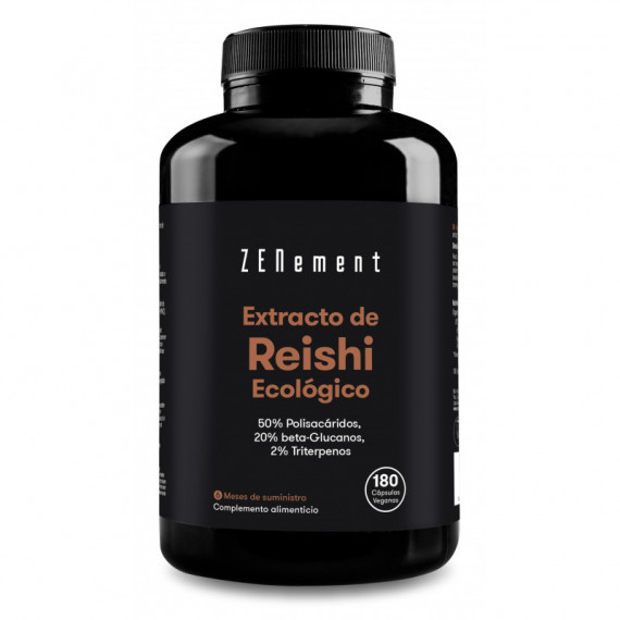 Zn-extracto de Reishi Ecológico- 180 Cápsulas  ZENEMENT
