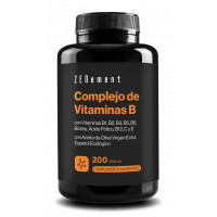 Zn-complejo de Vitaminas B, con Aceite de Oliva Virgen Extra Ecológico Español - 200 Perlas  ZENEMENT
