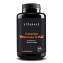 Zn- Complejo Vitamínico B Max, con Vitaminas B1, B2, B3, B5, B6, Biotina, ácido Fólico, B12, Colina E Inositol - 365 Comprimidos