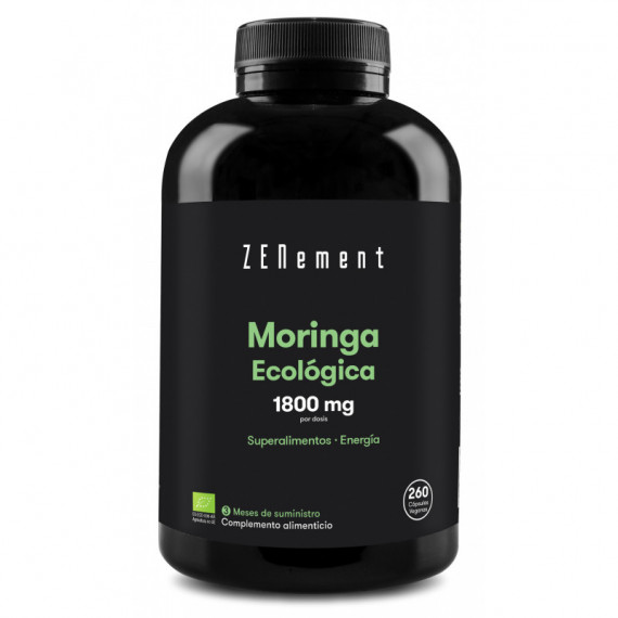 Zn -moringa Ecológica- 260 Cápsulas  ZENEMENT