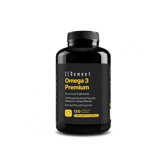 Zn- Omega 3 Premium en Forma de Trigliceridos  - 120 Cap  ZENEMENT