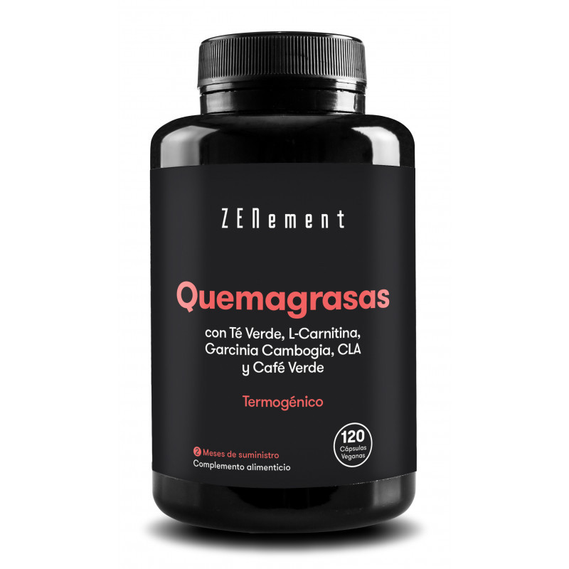 l carnitina y garcinia cambogia Zn- Quemagrasas, con Té Verde, L-carnitina, Garcinia Cambogia, Cla y Café  Verde - 120 Cápsulas ZENEMENT