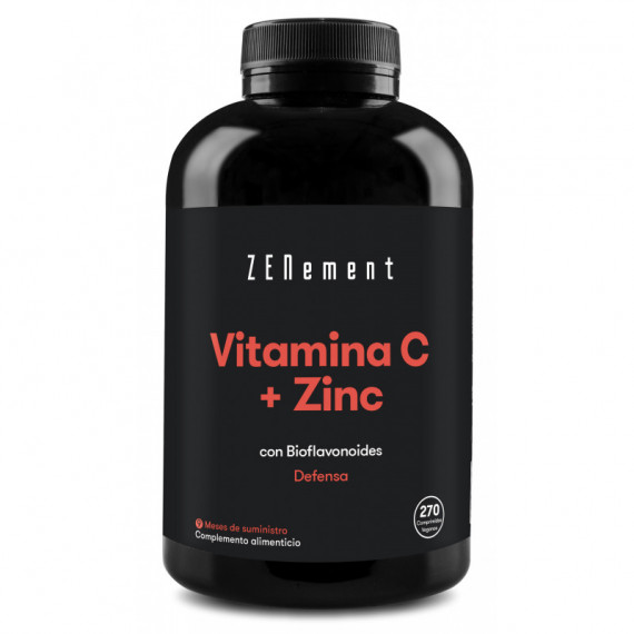 Vitamina C + Zinc, con Bioflavonoides - 365 Comprimidos
