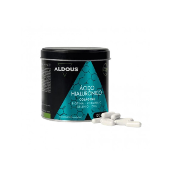 ALDOUS ÁCIDO HIALURÓNICO CON COLÁGENO, BIOTINA, VITAMINAS Y MINERALES X120 CAP