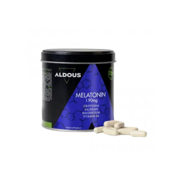 Aldous Melatonina con Magnesio, Griffonia, Valeriana y Vit B6 X250 Cap  ALDOUS BIO