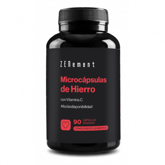 Zn- Microcápsulas de Hierro, con Vitamina C - 90 Cápsulas  ZENEMENT
