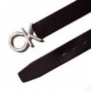 Cinturón de Piel con Logo  CALVIN KLEIN