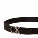 Cinturón de Piel con Logo  CALVIN KLEIN