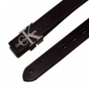 Cinturón de Piel con Logo  CALVIN KLEIN