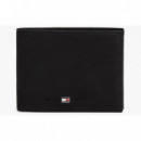 Cartera Tommy Hilfiger Johnson Cc Flap And Coin Negro  TOMMY JEANS