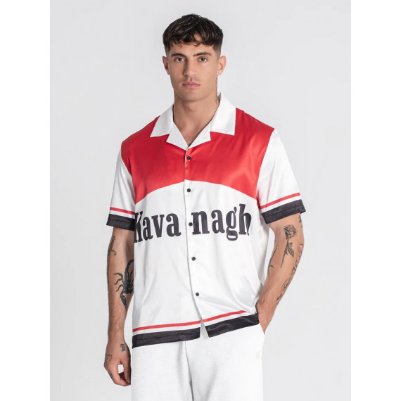 Camisa Gk Smoke Satin Rojo  GIANNIKAVANAGH