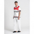 Camisa Gk Smoke Satin Rojo  GIANNIKAVANAGH