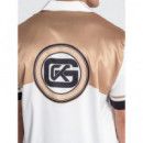 Camisa Gk Smoke Satin Marrón  GIANNIKAVANAGH