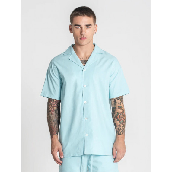 Camisa Gk Natura Azul Turquesa  GIANNIKAVANAGH