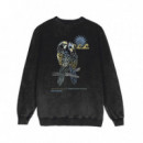 Sudadera ARICA Parrot Negro Vintage