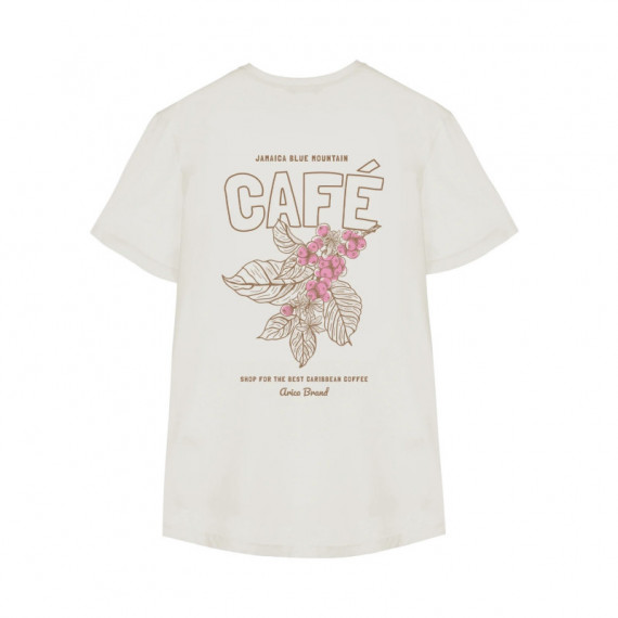 Camiseta ARICA Café Blanco