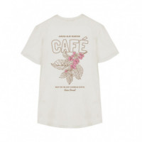 Camiseta ARICA Café Blanco