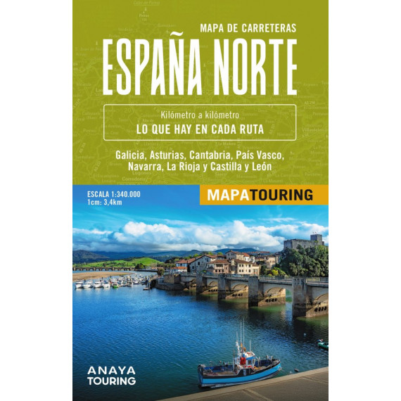 Mapa de Carreteras de Espaãa Norte 1:340.000 - (desplegable   2025