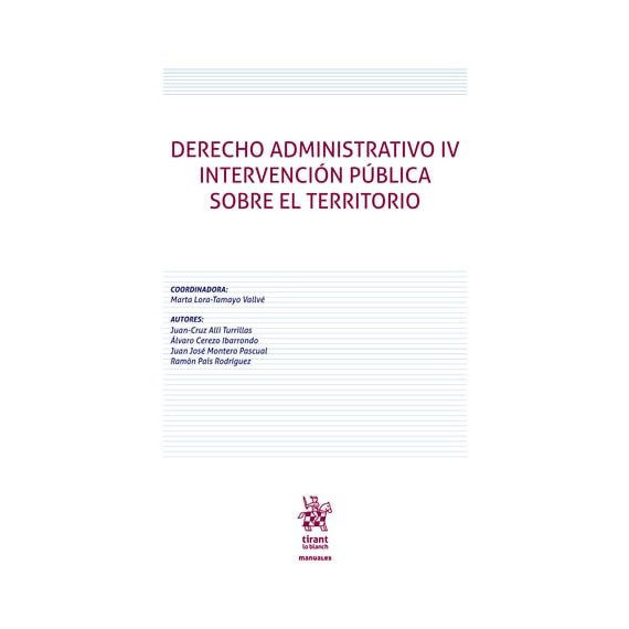 Derecho Administrativo Iv Intervencion Publica Sobe el Terr   2024