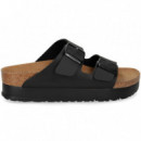 Pala 2 Hebillas Plataforma Negro  BIRKENSTOCK