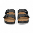 Pala 2 Hebillas Plataforma Negro  BIRKENSTOCK