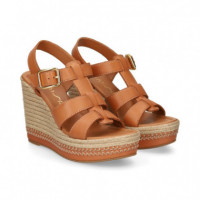 Sandalia Plataforma Bebe Piel Cuero  UNISA