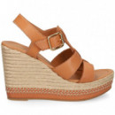 Sandalia Plataforma Bebe Piel Cuero  UNISA