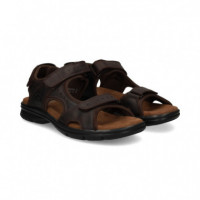 Sandalia Velcros Grass Marron  PANAMA JACK