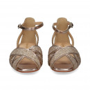 Talon Cerrado Strass Bronce  ALMA EN PENA