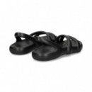 Sandalia Acolchada Negro  CAMPER