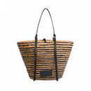 Bolso Tote de Yute con Rayas  PEPE JEANS