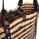 Bolso Tote de Yute con Rayas  PEPE JEANS