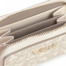 Monedero Kaos Mini Lines Beige TOUS