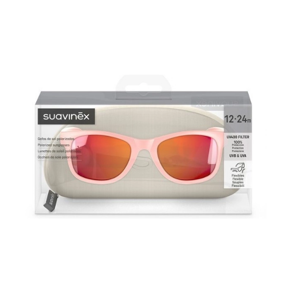 SUAVINEX Gafa Infantil Polar Redonda Rosa 12-24