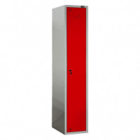 Taquilla Metalica 1 Puerta Roja AIRMEC 1800X300X500 Mm