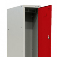 Taquilla Metalica 2 Puertas Roja AIRMEC 1800X300X500 Mm