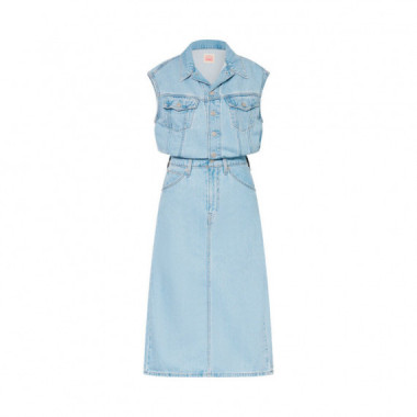 Levis Vestido 001WF 0002 Ts Iconic Sleeveless Light Indigo  LEVI'S