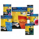 FELLOWES Fundas Plastificar 125 Micras 65X95MM Brillo Pack 100 Ud