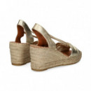 SANDALIA TIRAS LADOS METALIZADO PLATINO