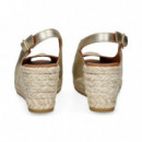 ABIERTO PUNTA Y TALON METALIZADA PLATINO