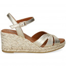 ABIERTO PUNTA Y TALON METALIZADA BEIGE