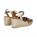 ABIERTO PUNTA Y TALON METALIZADA BEIGE