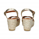 ABIERTO PUNTA Y TALON METALIZADA BEIGE