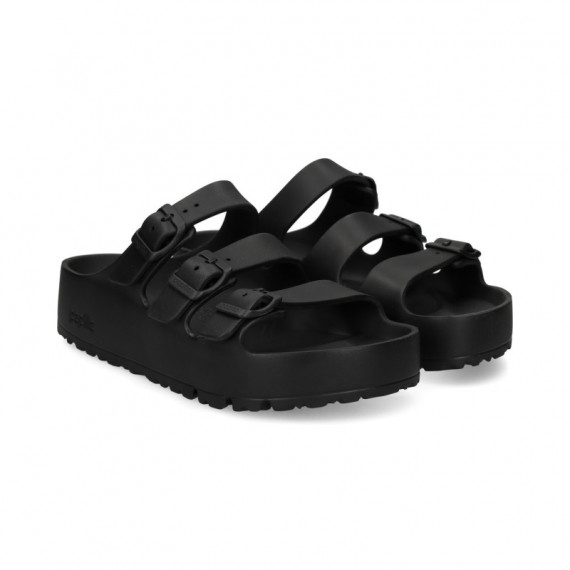 Pala 3 Hebillas Goma Negro  BIRKENSTOCK