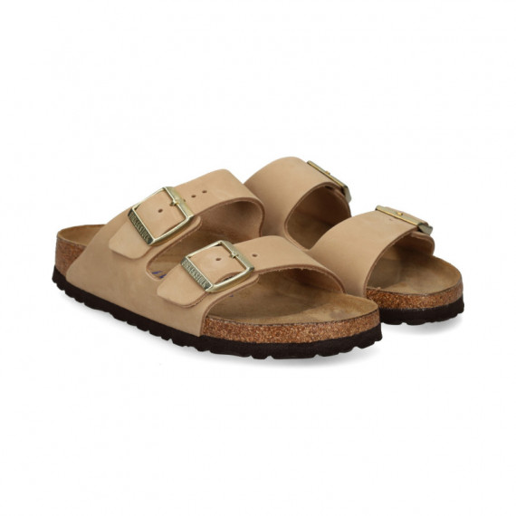 Pala 2 Hebillas Nobuck Beige  BIRKENSTOCK