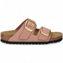 Pala 2 Hebillas Big Nobuck Rosa  BIRKENSTOCK